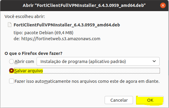 Forticlient Linux ACESSO REMOTO A VPN INCOR