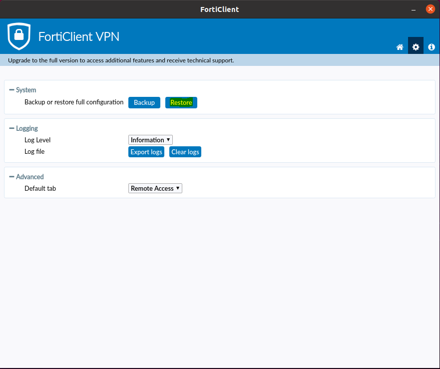 Forticlient Linux ACESSO REMOTO A VPN INCOR